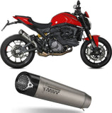 Exhaust Tip With Noise Certification X-M5 Titanium Carbon - Mivv Compatible With Ducati Monster + (2021-2024)
