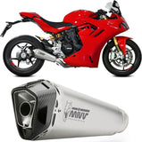 Tubo De Escape Con Catalizador Y Homologación Acústica Delta Race Acero Carbono - Mivv Compatible Con Ducati Supersport 950 - S (2021-2024)