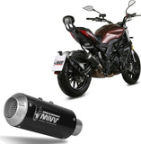 Tubo De Escape Con Homologación Acústica Mk3 Acero Negro - Mivv Compatible Con Benelli 502 C (2019-2024)