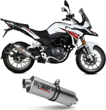 Tubo De Escape Con Homologación Acústica Oval Acero - Mivv Compatible Con Benelli Trk 251 (2019-2024)