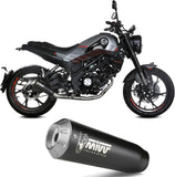 Sistema De Escape Completo Con Catalizador Y Homologación Acústica X-M1 Acero Negro - Mivv Compatible Con Benelli Leoncino 125 (2022-2024)