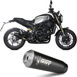 Tubo De Escape Con Homologación Acústica X-M1 Acero Negro - Mivv Compatible Con Benelli Leoncino 800 (2022-2024)