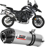 Tubo De Escape Con Homologación Acústica Oval Acero Carbono - Mivv Compatible Con Benelli Trk 702 - X (2023-2024)