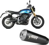 Tubo De Escape Con Homologación Acústica X-M1 Acero Negro - Mivv Compatible Con Fantic Motor Caballero 700 (2024)