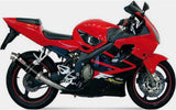 Tubo De Escape Con Catalizador Y Homologación Acústica Gp Acero Negro - Mivv Compatible Con Honda Cbr 600 F (2001-2010)