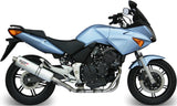 Catalytic Exhaust Tip With Sound Certification Oval Stainless Steel - Mivv Compatible With Honda Cbf 600 (2004-2010)