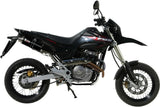 Escape Doble Con Homologación Acústica Gp Acero Negro - Mivv Compatible Con Honda Fmx 650 (2005-2006)