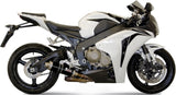 Non-Catalytic Exhaust Tip With Sound Certification Gp Steel Black - Mivv Compatible With Honda Cbr 1000 Rr (2008-2013)