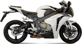 Tubo De Escape Sin Catalizador Y Con Homologación Acústica Gp Acero Negro - Mivv Compatible Con Honda Cbr 1000 Rr (2008-2013)