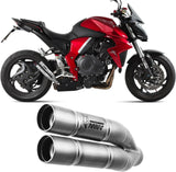 Tubo De Escape Con Homologación Acústica Double Gun Acero - Mivv Compatible Con Honda Cb 1000 R (2008-2017)