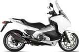 Tubo De Escape Con Homologación Acústica Suono Acero Negro Carbono - Mivv Compatible Con Honda Nc 700 S (2012-2014)
