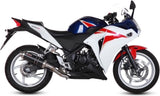 Tubo De Escape Con Catalizador Y Homologación Acústica Gp Acero Negro - Mivv Compatible Con Honda Cbr 250 R (2011-2014)