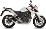 Tubo De Escape Con Homologación Acústica Gp Carbono - Mivv Compatible Con Honda Cb 500 F (2013-2015)
