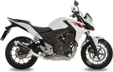 Exhaust Tip With Noise Certification Gp Steel Black - Mivv Compatible With Honda Cb 500 F (2013-2015)
