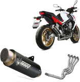 Sistema De Escape Completo Con Catalizador Y Homologación Acústica Gppro Acero Negro - Mivv Compatible Con Honda Cb 650 F (2014-2018)