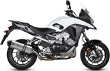 Tubo De Escape Con Homologación Acústica Speed Edge Acero Carbono - Mivv Compatible Con Honda Crossrunner (2015-2020)