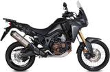 Tubo De Escape Con Homologación Acústica Oval Titano Carbono - Mivv Compatible Con Honda Crf 1000 L Africa Twin (2016-2019)