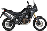Tubo De Escape Con Homologación Acústica Speed Edge Acero Negro Carbono - Mivv Compatible Con Honda Crf 1000 L Africa Twin (2016-2019)