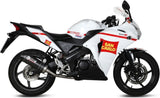 Sistema De Escape Completo Con Catalizador Y Homologación Acústica Oval Carbono Carbono - Mivv Compatible Con Honda Cbr 125 R (2011-2016)