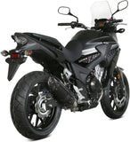 Tubo De Escape Con Homologación Acústica Suono Acero Negro Carbono - Mivv Compatible Con Honda Cb 500 X (2017-2022)