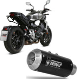 Exhaust Tip With Noise Certification Mk3 Steel Black - Mivv Compatible With Honda Cb 1000 R (2018-2024)