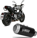 Tubo De Escape Con Homologación Acústica Mk3 Acero Negro - Mivv Compatible Con Honda Cb 1000 R (2018-2024)
