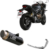 Sistema De Escape Completo Sin Catalizador Y Con Homologación Acústica Gppro Carbono - Mivv Compatible Con Honda Cbr 650 R (2019-2023)