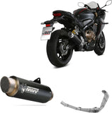 Sistema De Escape Completo Con Catalizador Y Homologación Acústica Gppro Acero Negro - Mivv Compatible Con Honda Cbr 650 R (2019-2023)