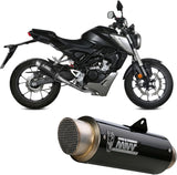 Sistema De Escape Completo Con Catalizador Y Homologación Acústica Gppro Carbono - Mivv Compatible Con Honda Cb 125 R (2018-2020)