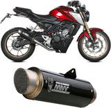 Sistema De Escape Completo Sin Catalizador Y Con Homologación Acústica Gppro Carbono - Mivv Compatible Con Honda Cb 125 R (2021-2024)