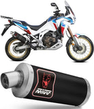 Tubo De Escape Con Homologación Acústica Dakar Acero Negro - Mivv Compatible Con Honda Crf 1100 L Africa Twin (2020-2023)