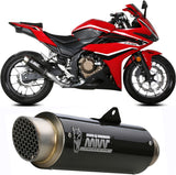 Exhaust Tip With Noise Certification Gppro Carbon - Mivv Compatible With Honda Cbr 500 R (2019-2020)