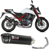 Sistema De Escape Completo Sin Catalizador Y Con Homologación Acústica Oval Carbono Carbono - Mivv Compatible Con Honda Cb 750 Hornet (2023-2024)