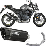Sistema De Escape Completo Sin Catalizador Y Con Homologación Acústica Sr-1 Acero Negro - Mivv Compatible Con Honda Cb 750 Hornet (2023-2024)