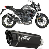 Tubo De Escape Con Homologación Acústica Sr-1 Acero Negro - Mivv Compatible Con Honda Cb 750 Hornet (2023-2024)