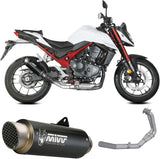 Sistema De Escape Completo Sin Catalizador Y Con Homologación Acústica Gppro Acero Negro - Mivv Compatible Con Honda Cb 750 Hornet (2023-2024)