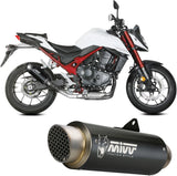 Tubo De Escape Con Homologación Acústica Gppro Acero Negro - Mivv Compatible Con Honda Cb 750 Hornet (2023-2024)