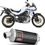 Tubo De Escape Con Homologación Acústica Dakar Acero Negro - Mivv Compatible Con Honda Xl 750 Transalp (2023-2024)