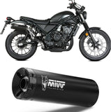 Tubo De Escape Con Homologación Acústica Hr-1 Acero Negro Carbono - Mivv Compatible Con Honda Cl 500 (2023-2024)