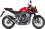 Sistema De Escape Completo Sin Catalizador Y Con Homologación Acústica Ak-1 Acero Negro Carbono - Mivv Compatible Con Honda Cb 500 Hornet (2024)
