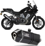 Tubo De Escape Con Homologación Acústica Speed Edge Acero Negro Carbono - Mivv Compatible Con Harley-Davidson Pan America - Special (2021-2024)