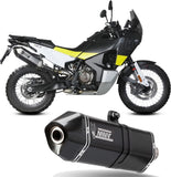 Tubo De Escape Con Homologación Acústica Speed Edge Acero Negro Carbono - Mivv Compatible Con Husqvarna Norden 901 (2022-2024)