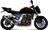 Tubo De Escape Con Homologación Acústica Oval Carbono Carbono - Mivv Compatible Con Kawasaki Z 750 (2004-2006)