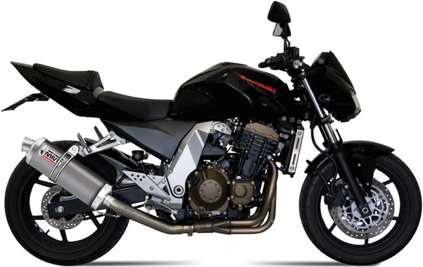 Tubo De Escape Con Homologación Acústica Oval Acero - Mivv Compatible Con Kawasaki Z 750 (2004-2006)