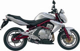 Tubo De Escape Sin Catalizador Y Con Homologación Acústica Oval Carbono - Mivv Compatible Con Kawasaki Versys 650 (2006-2014)