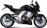 Tubo De Escape Sin Catalizador Y Con Homologación Acústica Suono Acero Negro Carbono - Mivv Compatible Con Kawasaki Z 750 (2007-2014)