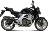 Tubo De Escape Sin Catalizador Y Con Homologación Acústica Oval Carbono Carbono - Mivv Compatible Con Kawasaki Z 750 (2007-2014)