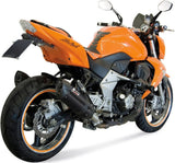Escape Doble Con Homologación Acústica Suono Acero Negro Carbono - Mivv Compatible Con Kawasaki Z 1000 (2007-2009)