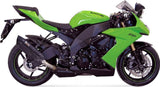 Tubo De Escape Con Homologación Acústica Suono Acero Negro Carbono - Mivv Compatible Con Kawasaki Zx-10R (2008-2010)