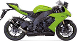 Tubo De Escape Con Homologación Acústica Gp Acero Negro - Mivv Compatible Con Kawasaki Zx-10R (2008-2010)